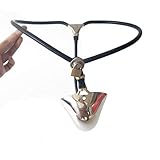SJSHOPS Unsichtbarer Keuschheitsgürtel mit Metallcock Cage und Schloss, Strap-On Edelstahl Keuschheitsaccessoire für Erwachsene,70-80cm-C