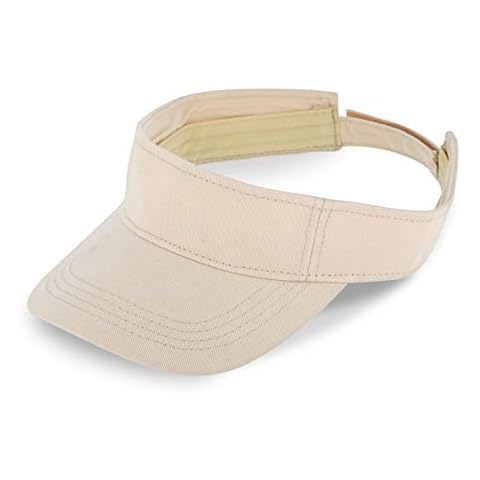 fiebig Juno Visor mit Klettverschuss | One Size Sommercap in vielen Farben aus 100% Baumwolle Cover