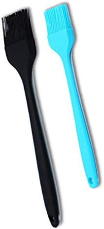 ok. Silicone Basting Pastry Brush Spread Oil Butter Sauce Marinades for BBQ Grill Baking Kitchen Cooking, Baste Pastries Cakes Meat Sausages Desserts, Food Grade, Dishwasher Safe - 2 Pack Blue