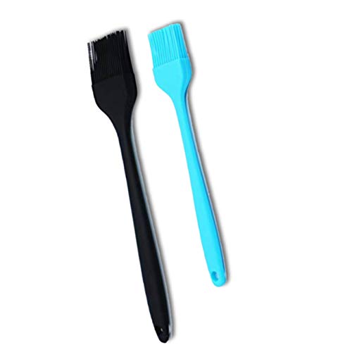 Ok. Silicone Basting Pastry Brush Spread Oil Butter Sauce Marinades For Bbq Grill Baking Kitchen Cooking, Baste Pastries Cakes Meat Sausages Desserts, Food Grade, Dishwasher Safe - 2 Pack Blue #TOP1