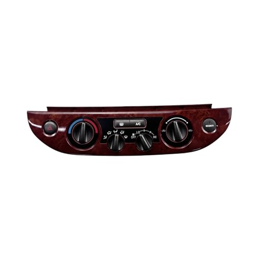 Control de ventilación del aire acondicionado del coche, apagado automático máximo, compatible con Toyota Camry 2003-2006, botón del panel de salida(WOODEN)