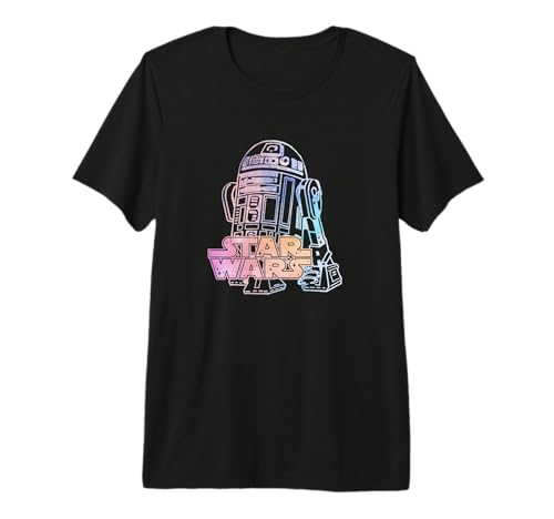T-shirt Star Wars R2-D2 et logo classique pour fan de science-fiction