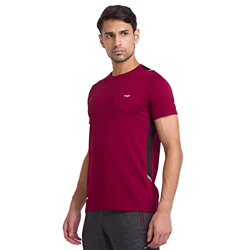 Image of berge' Men's Jacquard Polyester Dry Fit Textured Western Shirts & Tshirts for Men, Quick Drying & Breathable Fabric, Gym Wear Tees & Workout Tops|Half Sleeve T-Shirt|Running Tshirts for Men