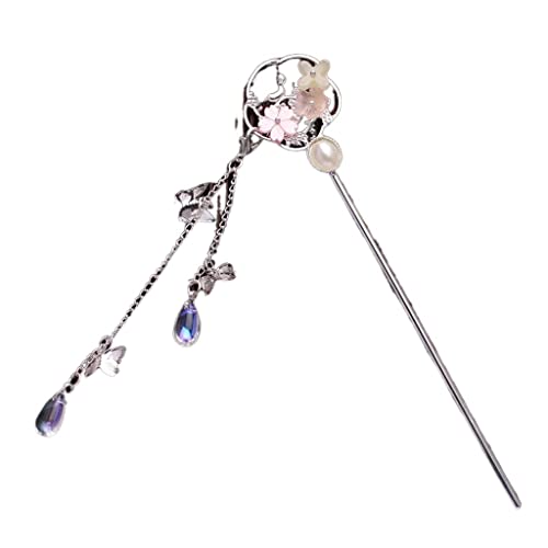 WENLII Laurel Ancient Hairpin Accessories Tassel Step Shaking Fairy Female Ancient Style Super Fairy Hair Accessories (Color : E, Size : As shown)