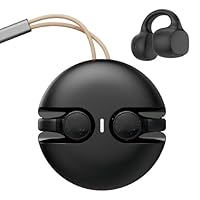 Fone de Ouvido Bluetooth 5.3 Sem Fio TWS Condução Óssea Esportivo Confortável e Ergonômico Resistente a Água 22 Horas de Bateria de Longa Duração (Preto)