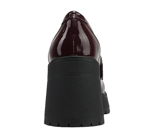 Image of Soda inchAMP inch ~ Women Round Toe Slip-On Lug Sole High Heel Penny Loafer Shoe