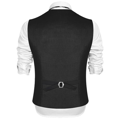 Men's Beads Suit Vest Slim Fit Buesiness Wedding Waistcoat Formal Casual Vests2