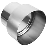 SUPVOX Adaptador Reductor Inoxidable para Tuberías de Escape de Calentadores de Gas Recta Fácil Instalación Compatible con Múltiples Rendimiento Estable y Acabado Pulido