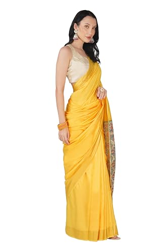 Generic hand painted silk saree – image 5