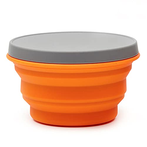 Ciotola Pieghevole In Silicone Da 500ml - Con Coperchio, Per Campeggio, Viaggi, Picnic, Verde - Foto 8