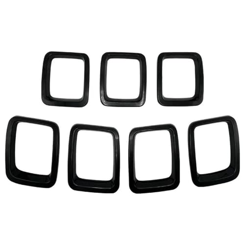 Marcos para parrilla de Jeep Compass que solucionan el desgaste frontal con ABS negro