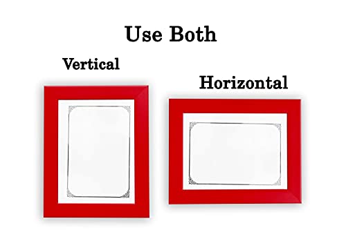 Image of Photo frame 10x14 Inch set of 2 Red Color flexiable Glass (acrylic) & synthetic wood customized Modern Collage Photo Frames for Wall Hanging