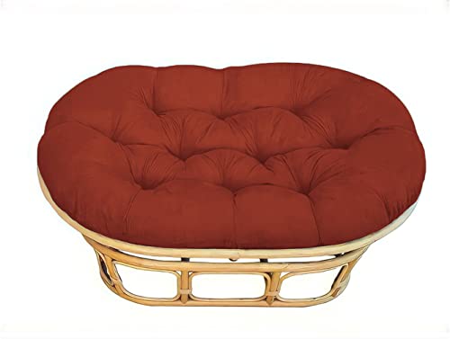 Papasans Double papasan Cushion, Extra Plush (Frame not Included) (Twill Spice) 69*47 inches by 10 inches thick