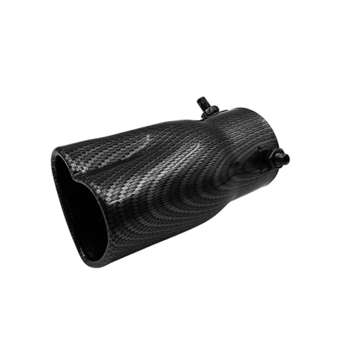 Embouts d'échappement acier inoxydable de prestige style cœur voiture noir