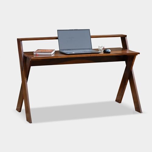 Image of Solid Sheesham Wood Study Table for Adults | Computer Table for Home | Wooden Writing Desk | Office Table for Office Work | Work from Home Table with 2 Drawers (2)