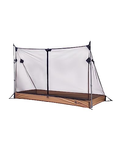 OneTigris Mesh Tent with 3000 Waterproof Bathtub Floor, Ultralight 1 Person Tent for Camping Backpacking Hiking Traveling Fishing Patio