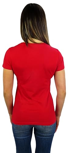 Disney Womens Mickey Mouse Stand V-Neck Tee2