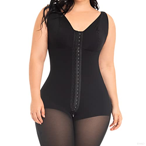 M&D Fajas Colombianas Reductoras y Moldeadoras Post Surgery Compression Shapewear for Women Black XL - Image 3