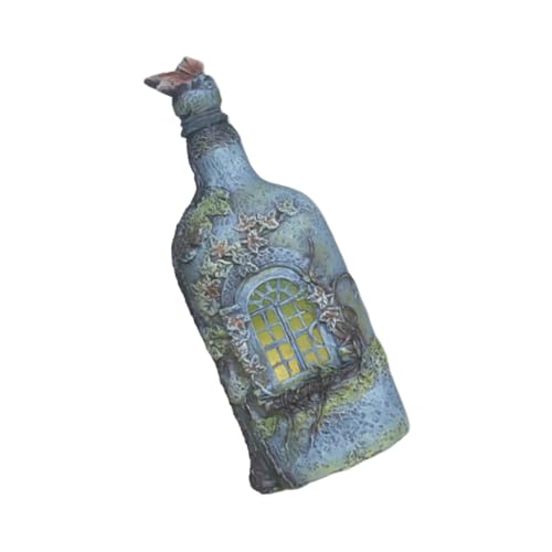 Cabilock Adornos Luminosos Resistentes para Botellas De Vino Decoración De Jardín Arte De Resina