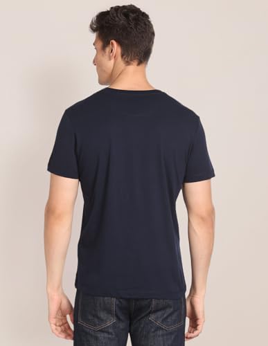 Image of U.S. Polo ASSN. Knitted Cotton T-Shirts for Men - 100% Cotton, Breathable & Comfortable, Half Sleeves Mens Casual T Shirts