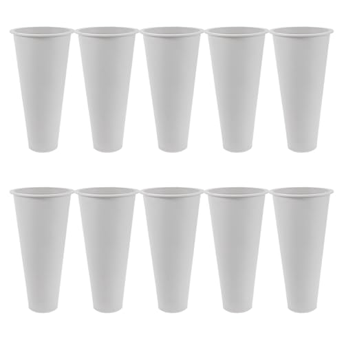 DIYEAH Set 10 Pezzi Vasi per Cimitero in Plastica Resistente alle Intemperie, Portafiori Commemorativo per Lapidi e Tombe da Esterno, Vaso Funebre Decorativo per Composizioni Floreali