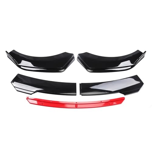 Aileron pare-chocs lèvre pour Challenger RT SRT SXT - Spoiler avant de protection noir et rouge