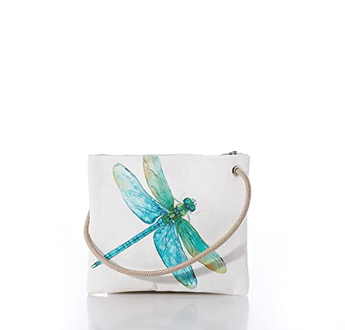 Sea Bags Recycled Sail Cloth Watercolor Dragonfly Slim Crossbody Crossbody Bags for Women Travel Purse Made in the USA2