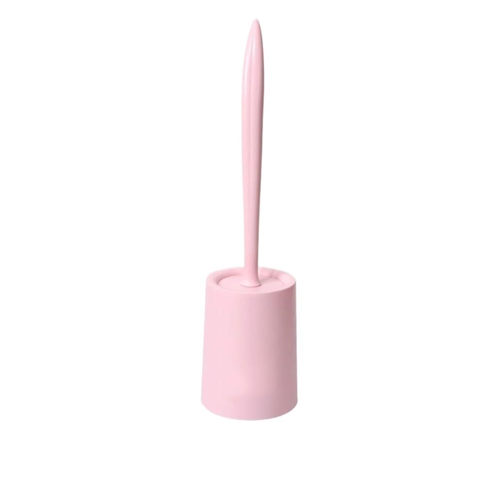 Toilet Bowl Brush Floor Standing Plastic Toilet Bowl Holder Set with Removable Long Handle Brush