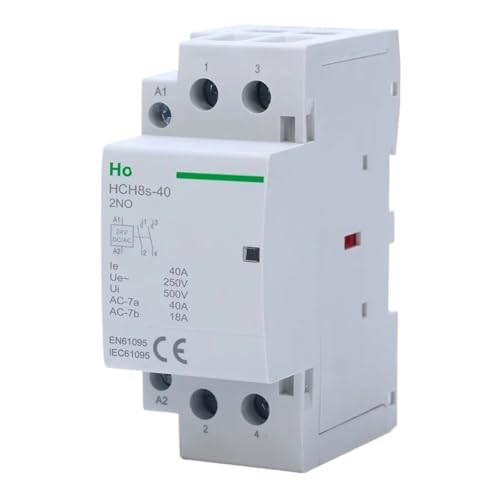 Contacteur DC HCH8s-63 2P 63A 2NO pour rail DIN domestique 24V