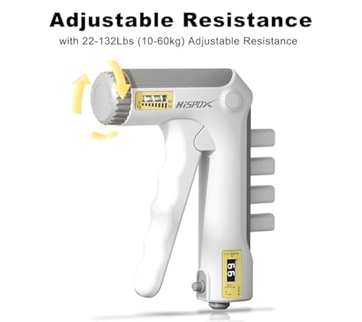 Grip Strength Trainer with Finger Exerciser, Adjustable Resistance, Forearm Strengthener Hand Gripper with Counting,Black