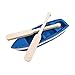 EXCEART Miniature Dollhouse Bateau avec Rames Canoë Mini Bateau Et Palettes Modèle Jouets Mini Fée Jardin Accessoires Océan Plage Scène Ornement