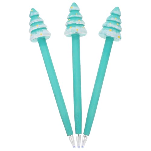 Set de 3 bolígrafos gel forma árbol de navidad