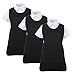 MISEMIYA - Pack*3 Pcs - Delantal Limpieza Uniforme Laboral CLINICA MÉDICOS Limpieza Veterinaria Sanitarios HOSTELERÍA- Ref.868 - L, Negro