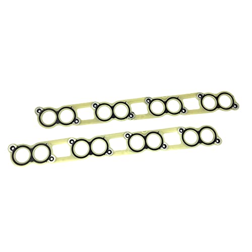 Image of Partsflow 2X Engine Intake Manifold Gasket Set V8 6.0 Diesel | Compatible With Ford E350 E450 Excursion F250 F350 Super Duty F450 F550