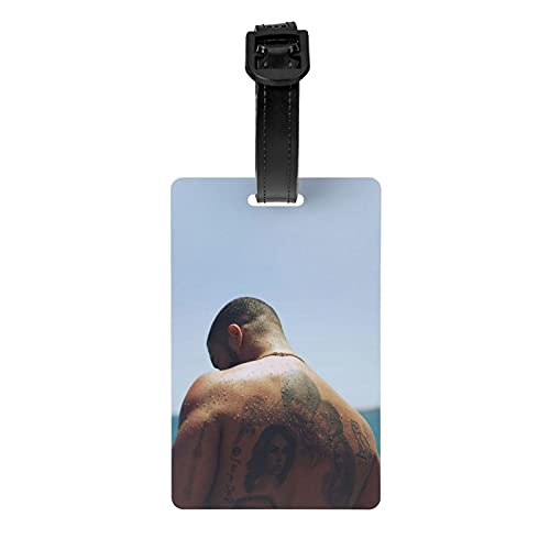 Dra-Ke Luggage Tag Hip Hop Personalized Luggage Tags Airport Checked Baggage Tag with Name Id Travel Luggage Labels for Women Men