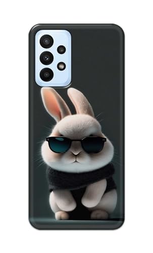 Image of PRINTFIDAA Printed Hard Back Cover Case for Samsung Galaxy A23 4G | A23 5G Back Cover (Cool Baby Rabbit) -112