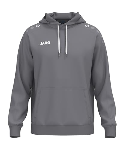 Sweatshirt à capuche en coton One JAKO gris taille S pour style unisexe