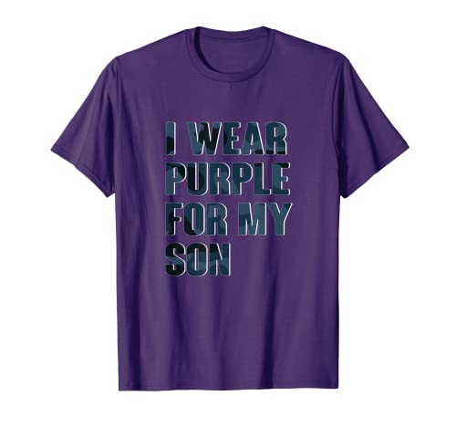 Purple Up Month Of Military I use Purple para Militar hijo Camiseta
