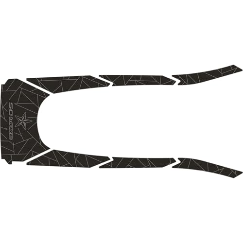 SC Wake Jet Ski Traction Mat - 6MM SeaDek EVA Foam Non Slip Pad - Marine Grade Adhesive PWC Traction Mats - Made for Yamaha GP1800R HO & SVHO (2021-2023) Premium Mats - Black/Storm Gray