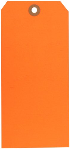 Étiquettes vierges fluorescentes Brady 102087 grand format rouge fluo haute visibilité