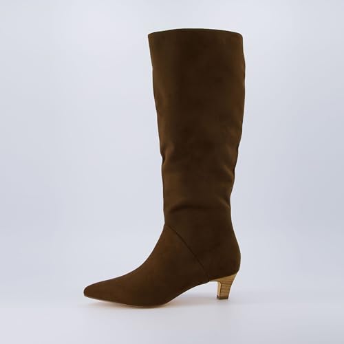 CUSHIONAIRE Women's Stiles high kitten heel boot with +Memory Foam2