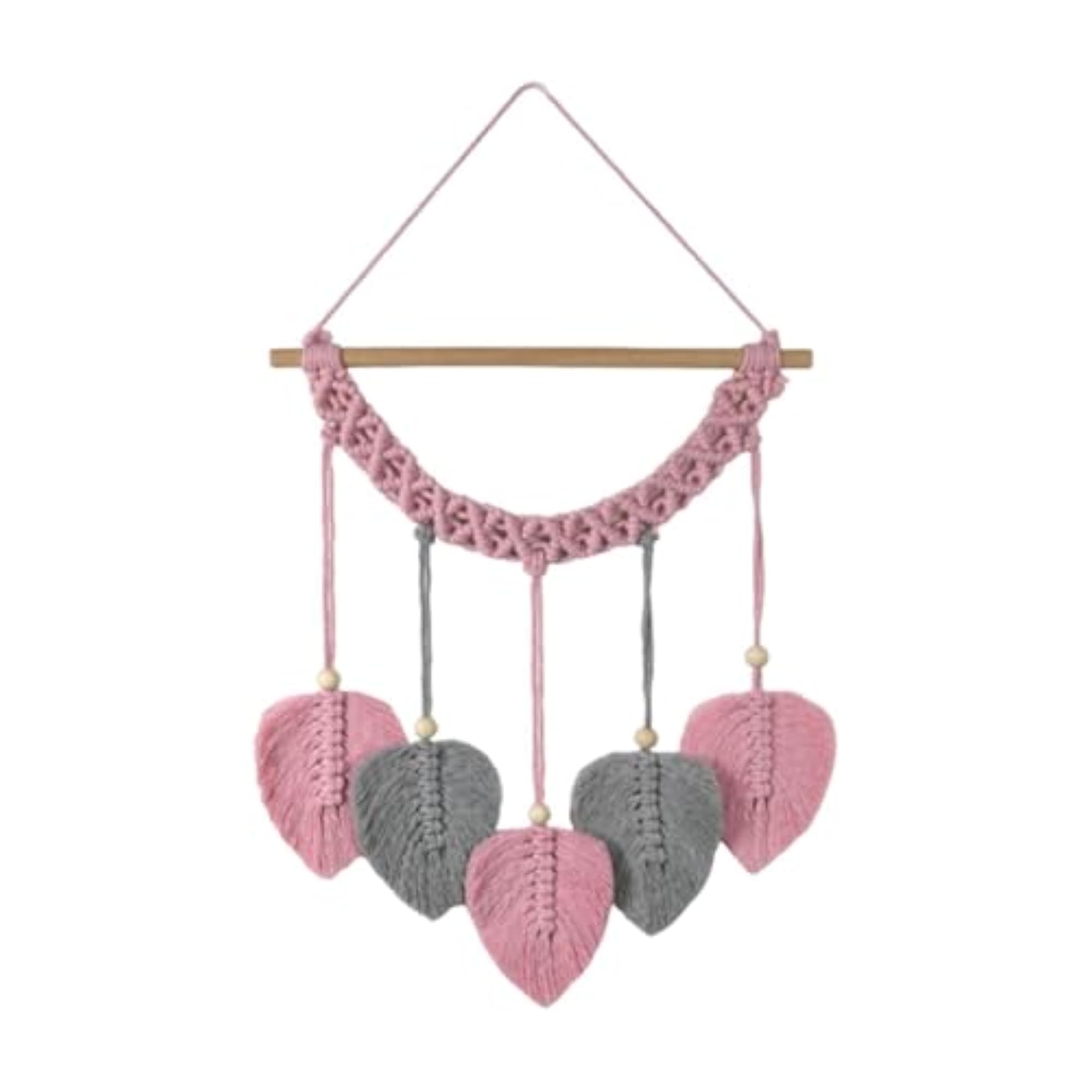 Macrame Wall Hanging Leaves Tapestry for Wedding Room Decor
