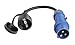 MENNEKES, H07RN F, Adattatore CEE spina con contatto di protezione, da campeggio, 230 V, 3 x 2,5 mm²