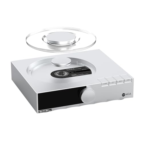 SMSL PL200T MQA-CD Player Clock Input HiFi Lossless Lid-Open Playback Mod Transport (Silver)
