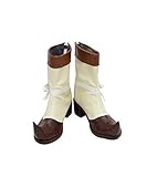 YuanCos Himiko Yumeno Ultimate Magician Brown Short Cosplay Shoes Boots X002 (Female US 9/EU40.5)