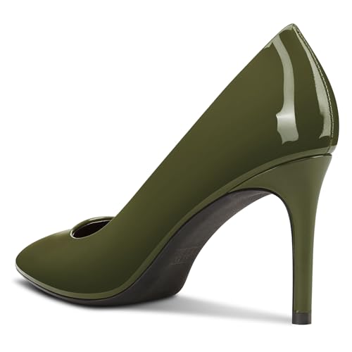 Castamere Women High Stiletto Heel Pointed Toe Slip-on Pumps Cute Classic Dress Shoes 3.5 Inches Heels4