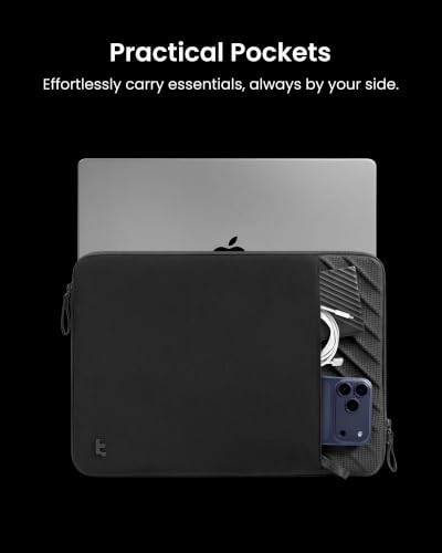 Image of Tomtoc Voyage-A10 Laptop Sleeve (16 Inch), Black