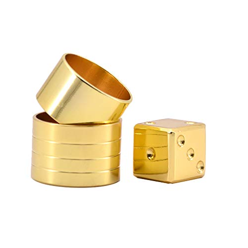 kingmagic Metal Mental Dice Predicted Magic Tricks Dice Prediction Magician Close Up Magic Gimmick Easy to Do Magic