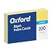 Oxford Blank Color Index Cards, 4" x 6", Canary, 100 Per Pack  (7420 CAN)