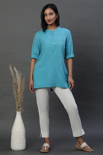 Image of Aurelia Women's Rayon Straight Fit Printed Straight Kurti